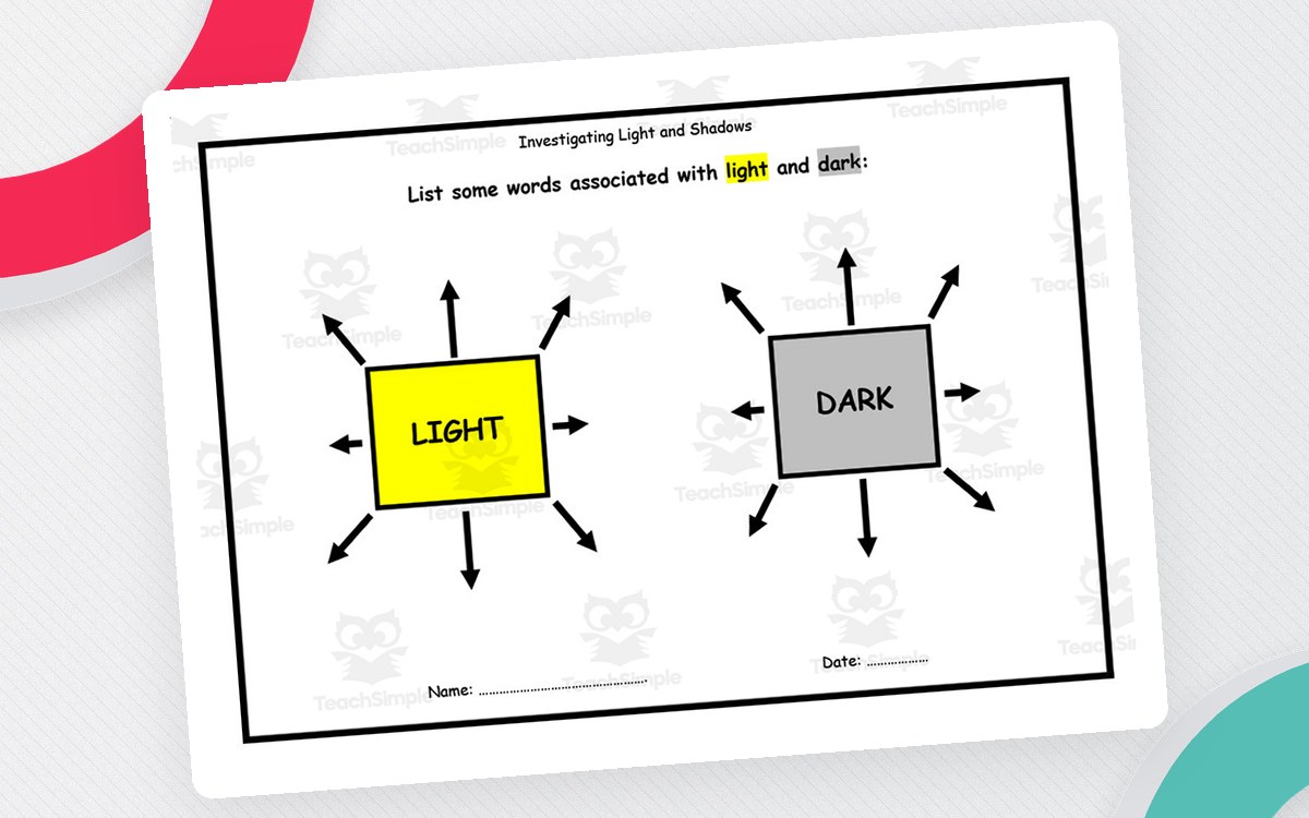 Sources of Light Worksheet preview