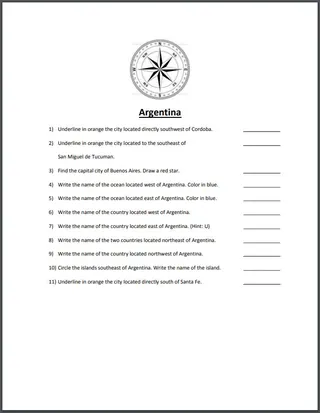South America Map Scavenger Hunt Bundle – sample page 3
