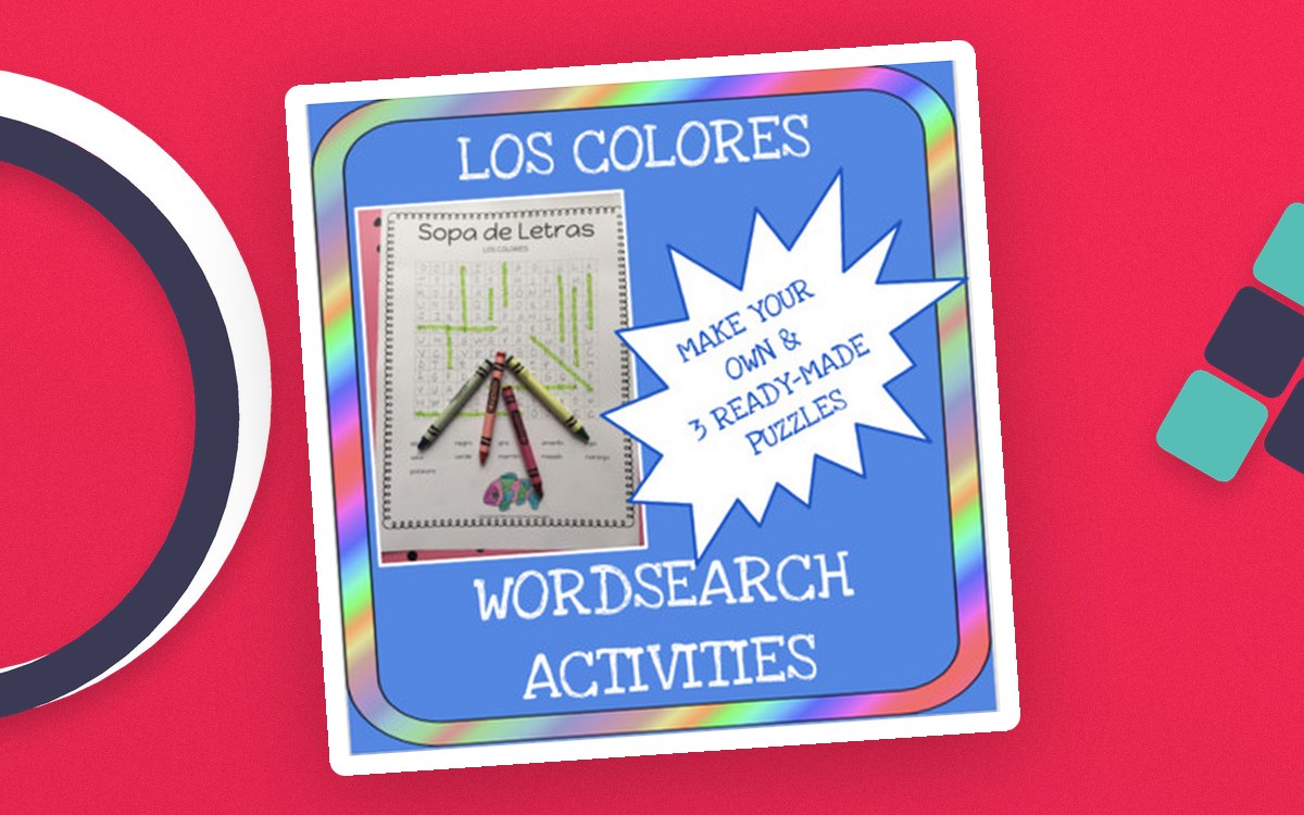 Spanish: Colors Word Searches preview