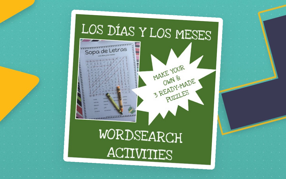 Spanish: Months and Days Word Search Activities preview