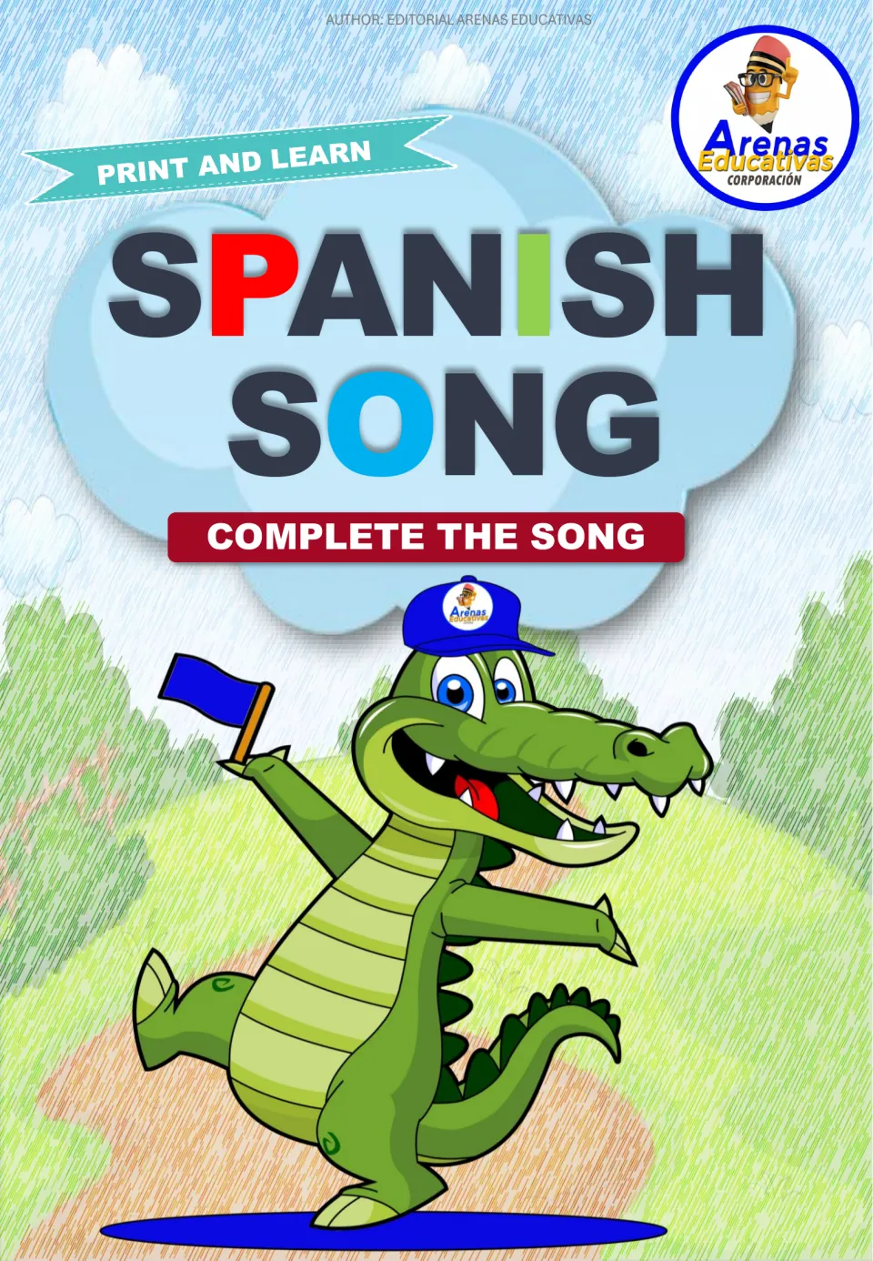 Cover of the Spanish song listening resource, titled “Spanish Song” with the direction “Complete the Song”