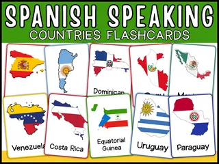 Spanish Speaking Countries Flashcards – sample page 2