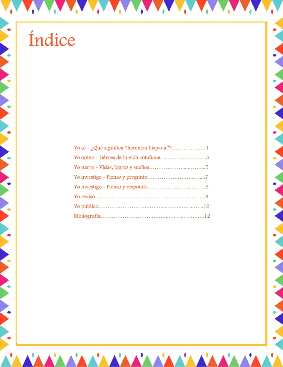 Workbook contents list informative, opinion, and narrative writing, research, revision, publication, and bibliography