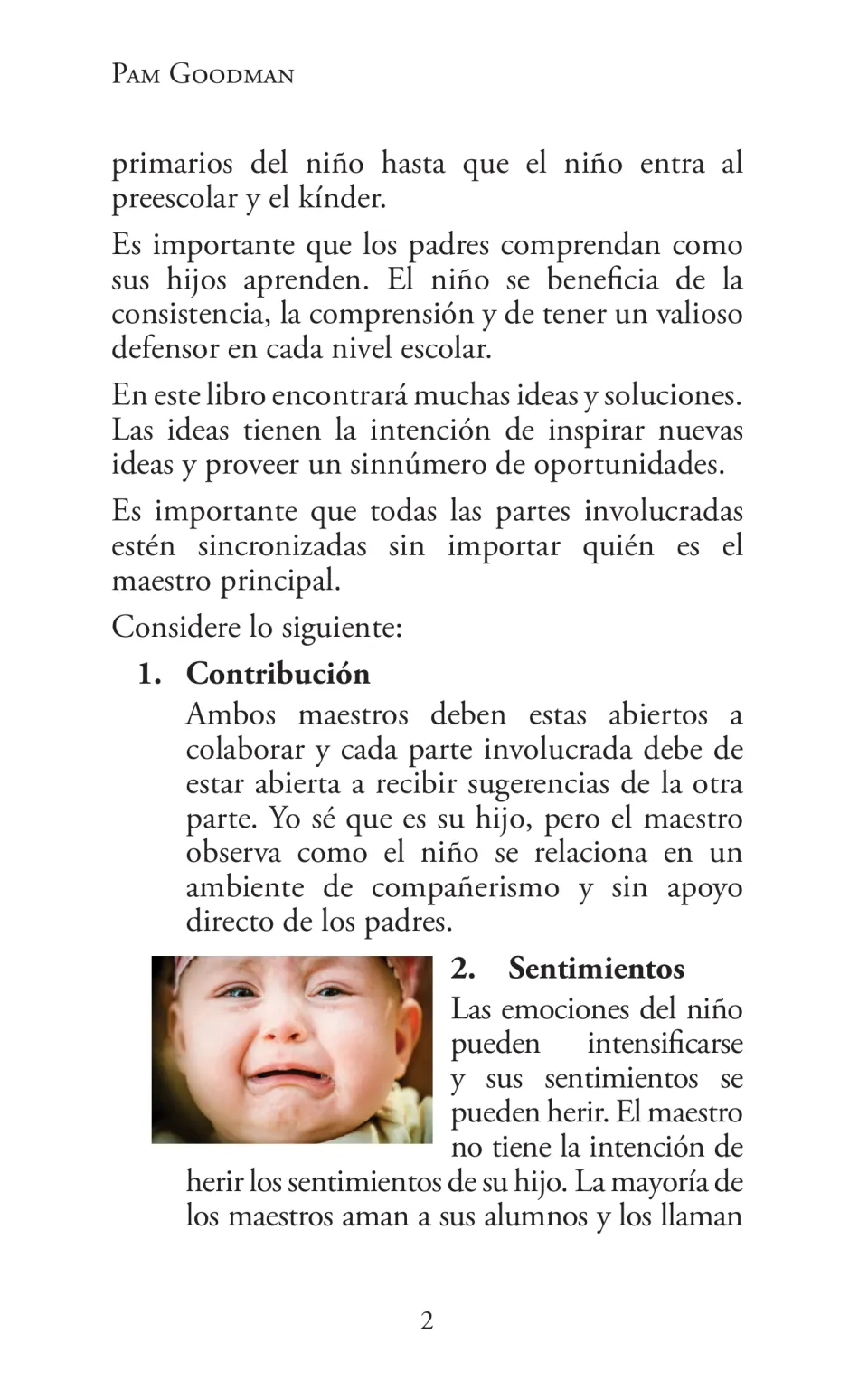 Chapter 1 continuation on consistent support, sharing parent-teacher suggestions, and children's feelings