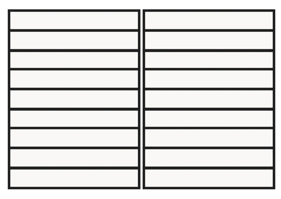 Eighteen blank comment strips to cut out and attach to fictional social media profiles for positive feedback