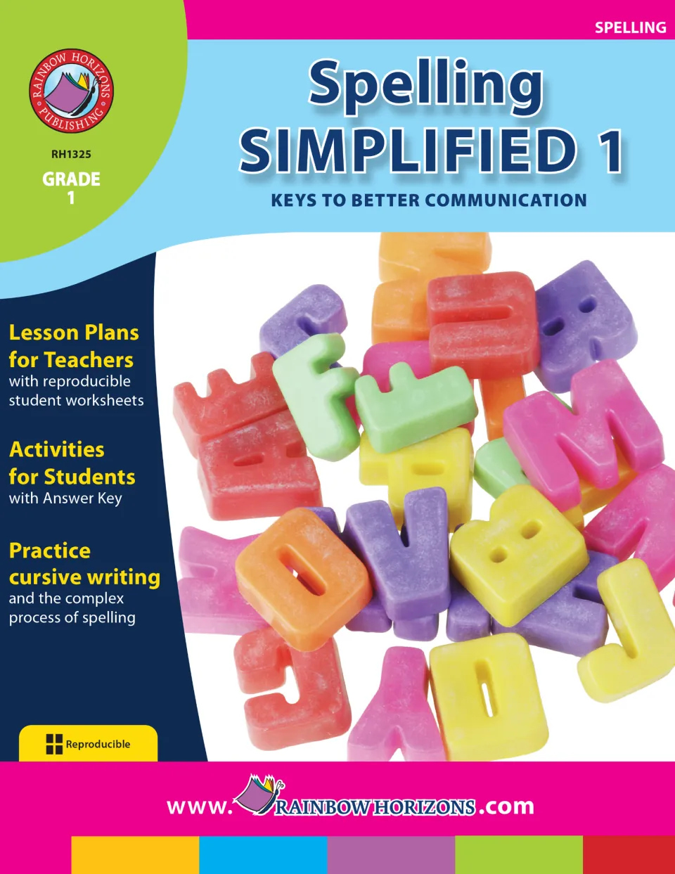 Cover of Spelling Simplified 1: Keys to Better Communication, a grade 1 resource with reproducible worksheets
