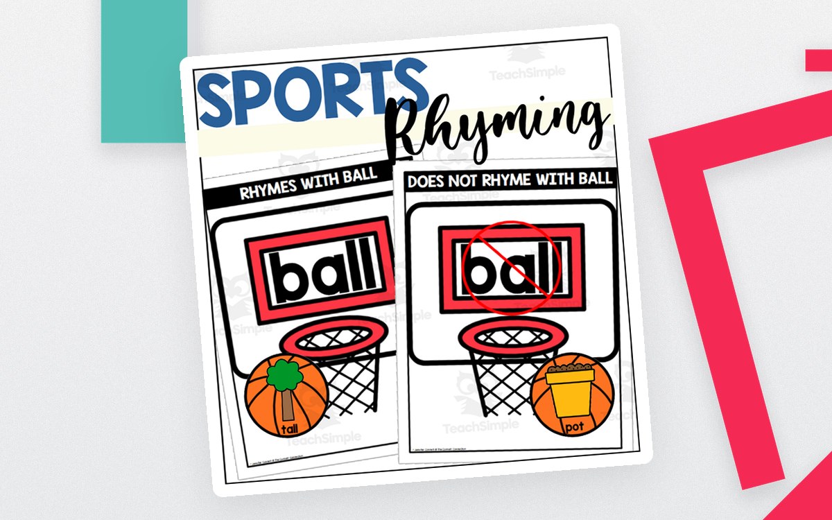 Sports Themed Rhyming Words preview