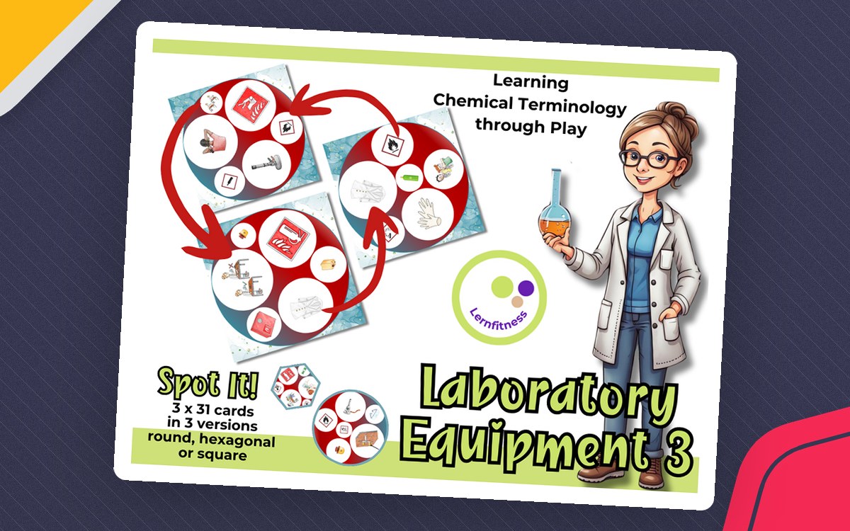 Spot It! – Laboratory Equipment 3 Fun & Engaging Game for Science Lab preview