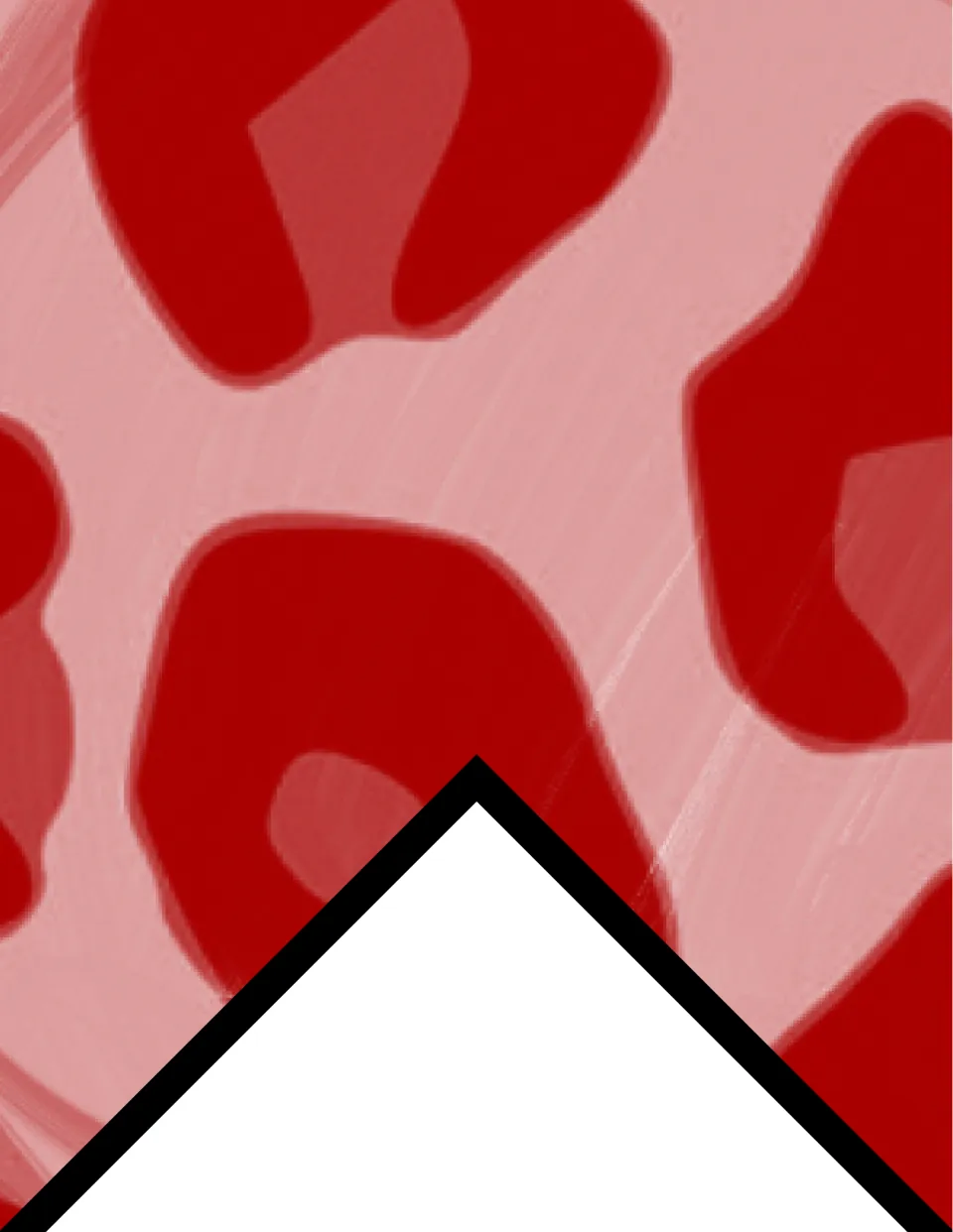 First printable bunting flag has dark red spots on a muted pink background for classroom or bulletin board display