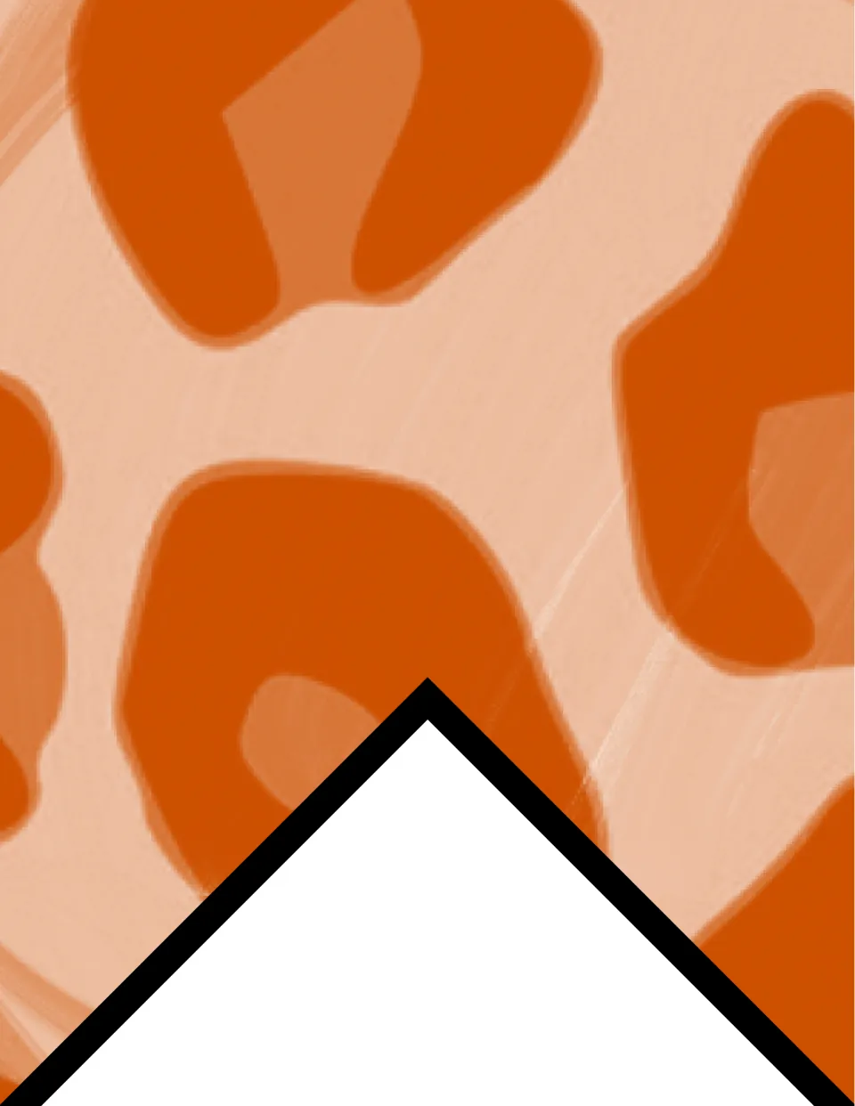 Fourth printable bunting flag has burnt orange spots on a peach background for classroom display