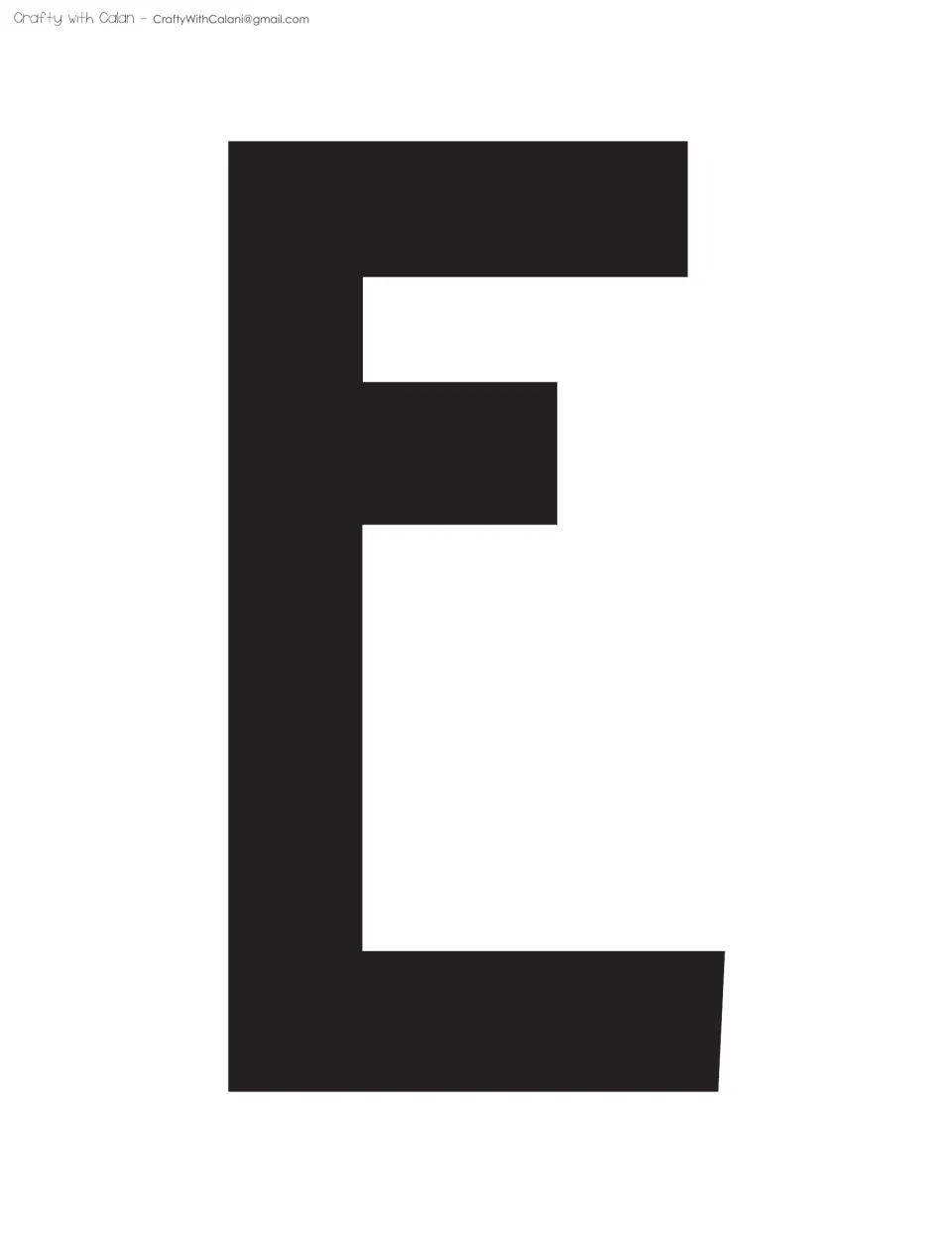 Bulletin board title letter E in black, the second lettering sheet in the spring flowers classroom display kit