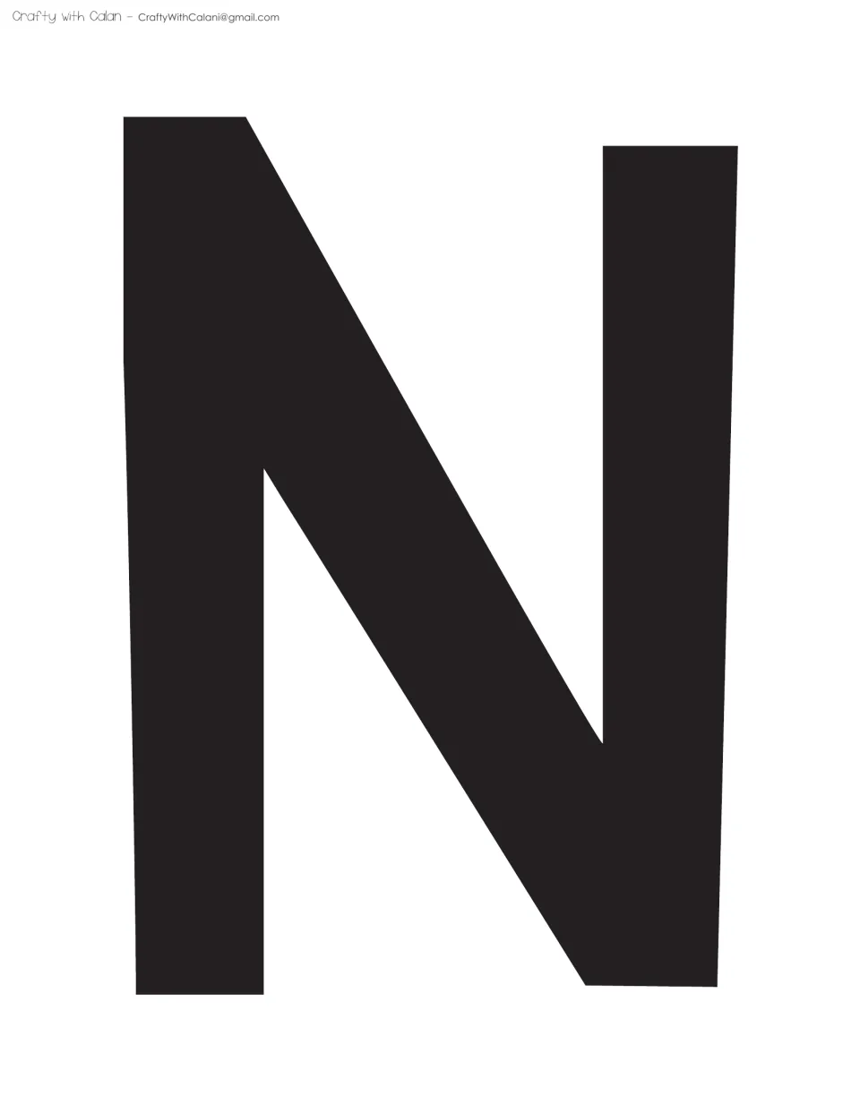 Bulletin board title letter N in black, the second letter of INTO in the spring flowers classroom display kit