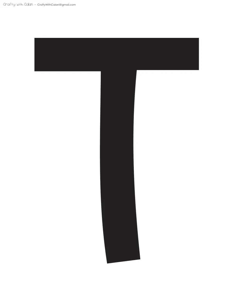 Bulletin board title letter T in black, the third letter of INTO in the spring flowers classroom display kit