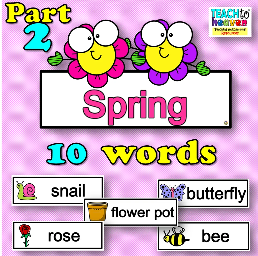 Spring: Vocabulary (word-wall) Part 2 – cover
