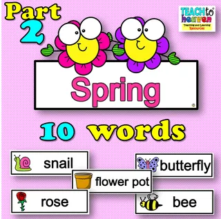 Spring: Vocabulary (word-wall) Part 2 – cover