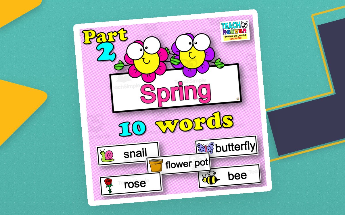 Spring: Vocabulary (word-wall) Part 2 cover.