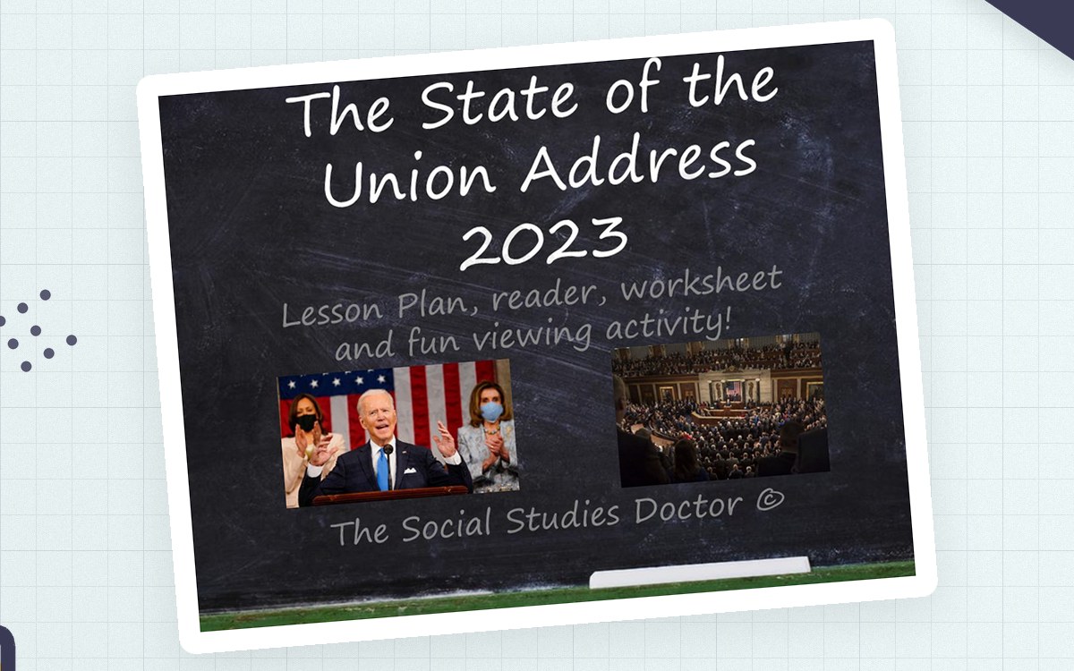State of the Union Address 2023 teaching resource preview