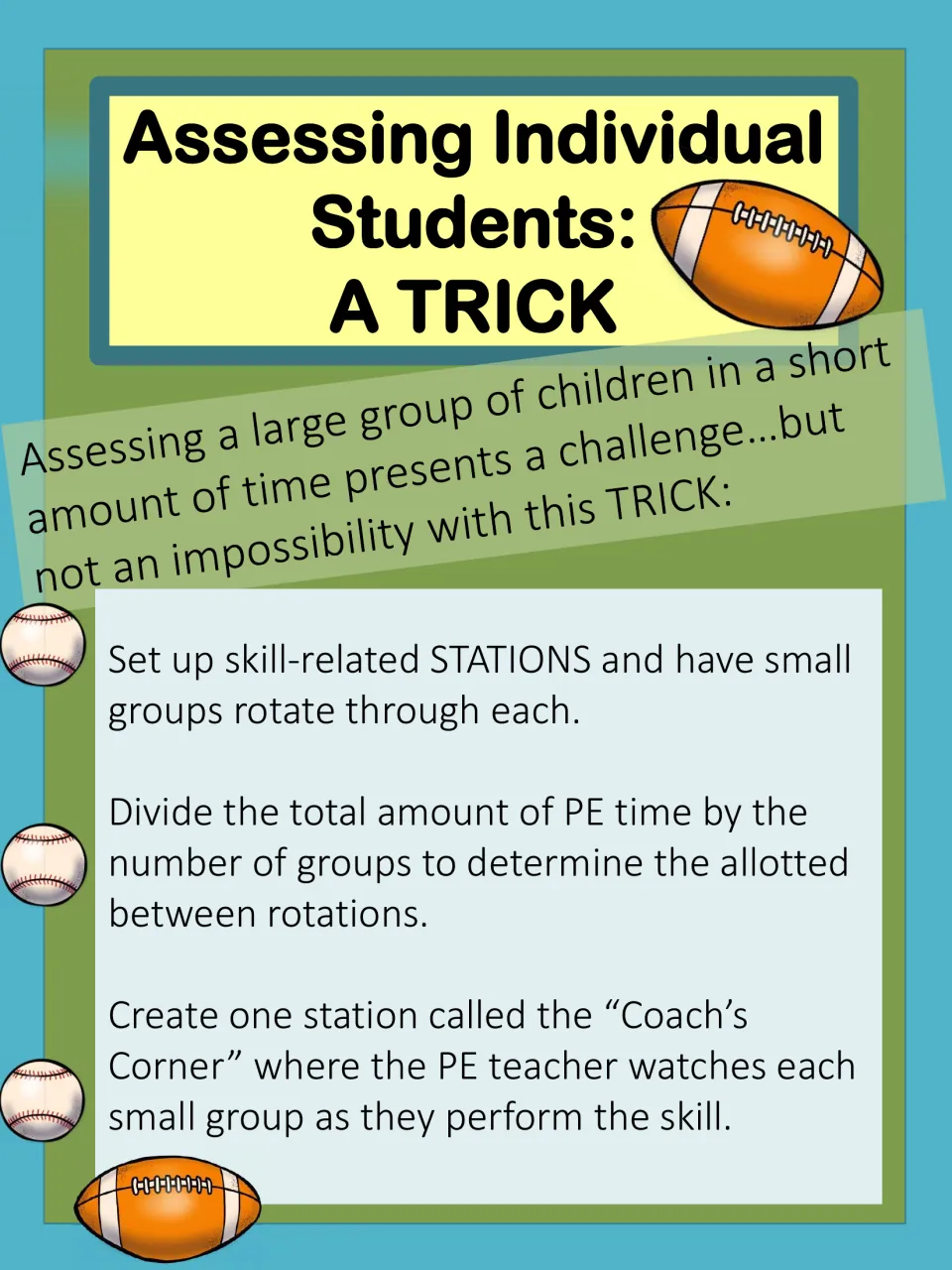 Color assessment guide explains small-group station rotations and a Coach’s Corner for teacher observation.