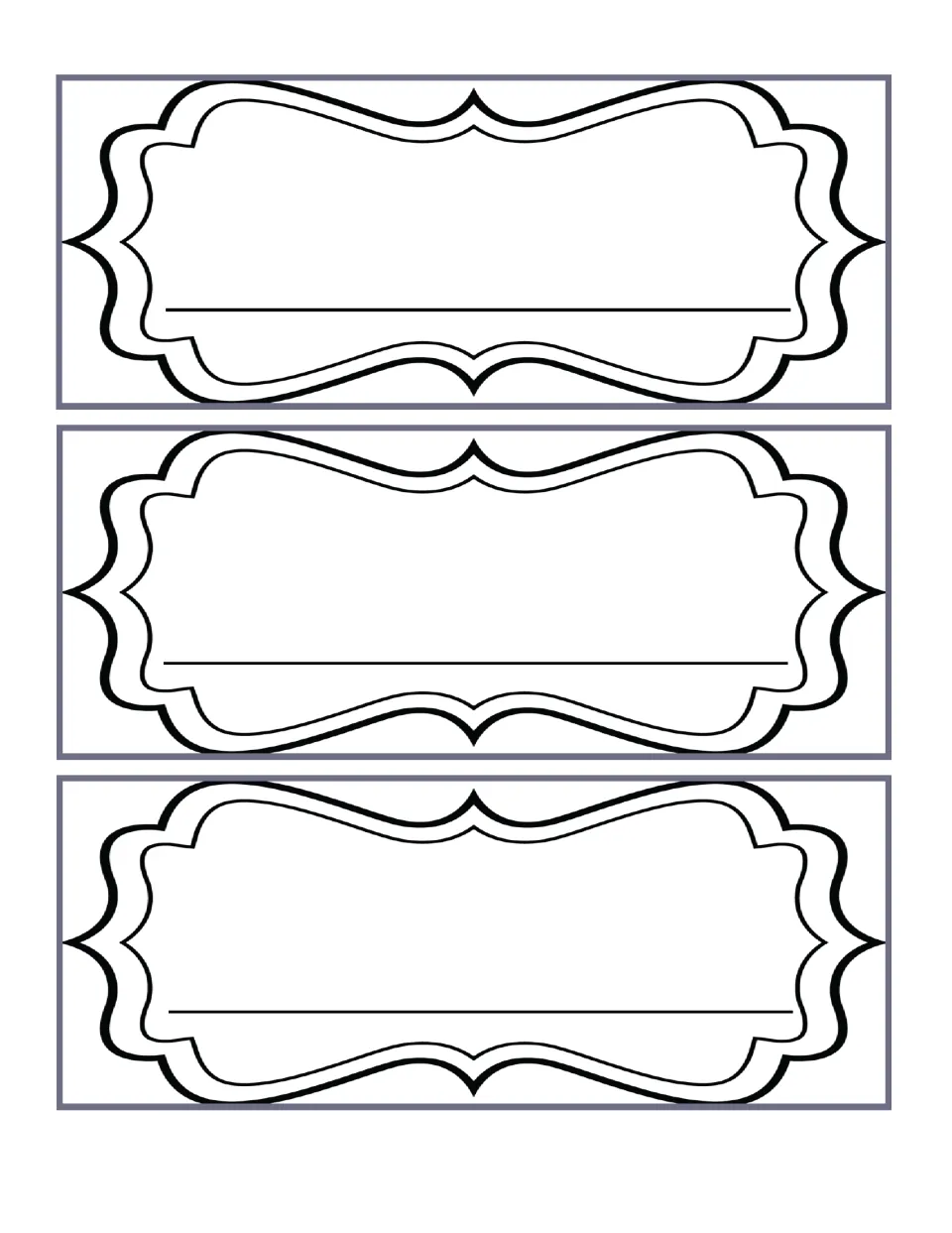 Blank cards 13–15 of the reading activity, providing three additional cards without preprinted prompts