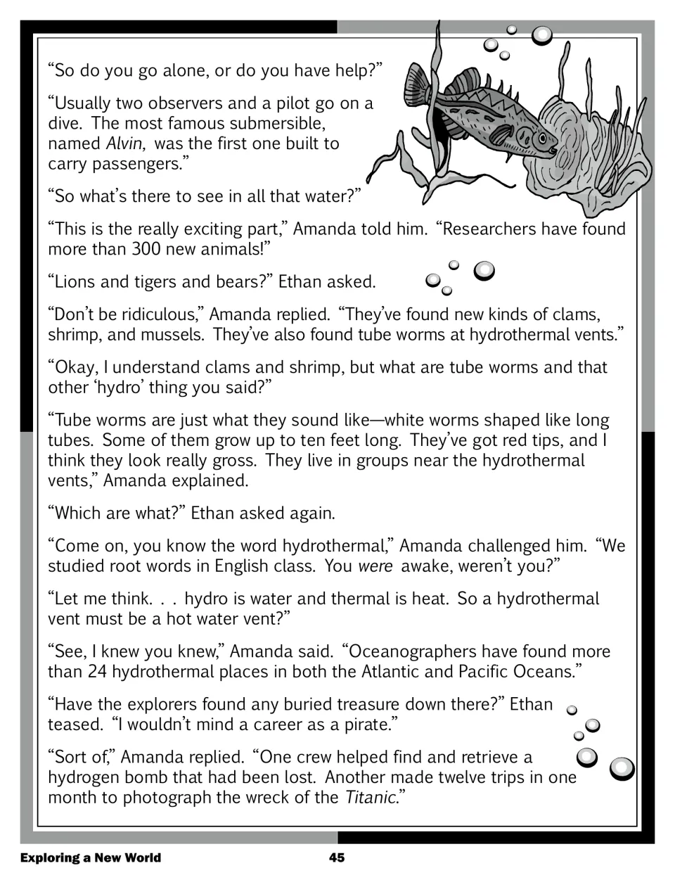 Story part 2: Amanda explains Alvin, tube worms and hydrothermal vents, and the Titanic wreck photo dives