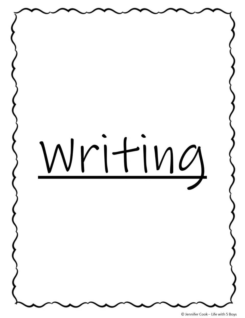 Writing subject title page for organizing an emergency substitute's activities, without added teacher notes