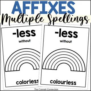 Suffixes Posters – sample page 2