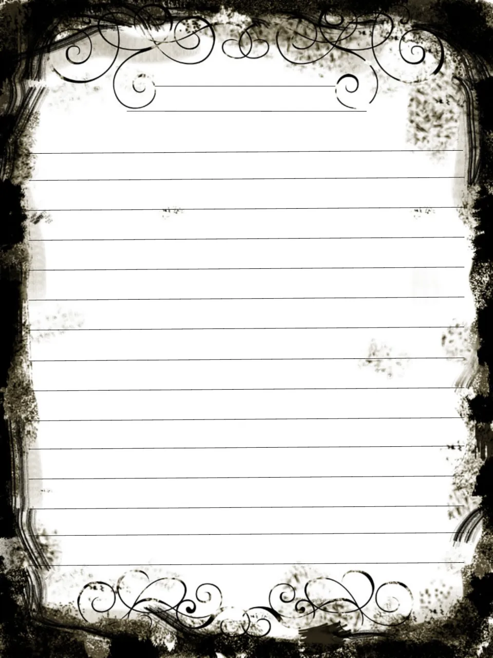 Final draft writing page: students write their finished paragraph explaining the choices behind their decorated skull