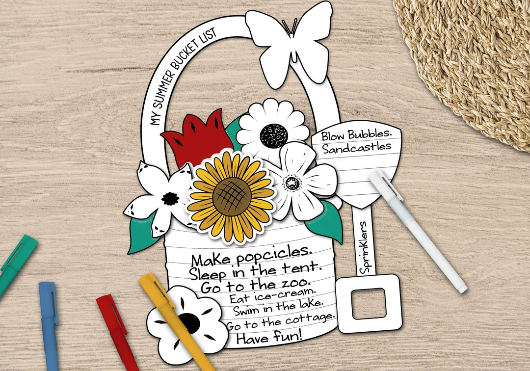 Summer Bucket List Craft & End-of-Year Writing Activity – cover