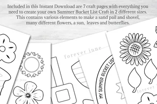 Summer Bucket List Craft & End-of-Year Writing Activity – preview 1