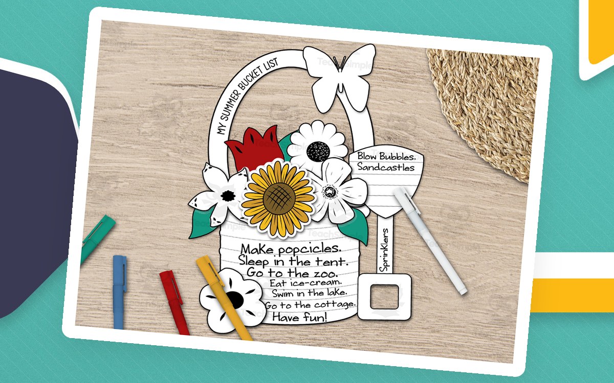 Summer Bucket List Craft & Writing Activity, End of Year Printables, June Classroom… preview