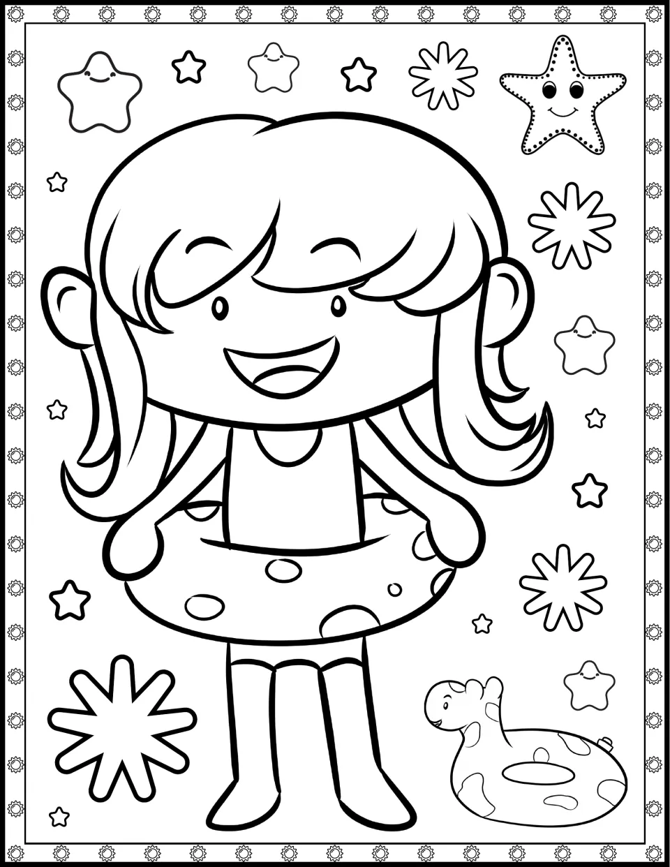 Page 9 of Summer Colouring: Thirty Pictures