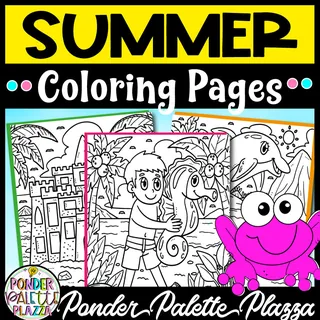 Summer Coloring Pages - Set 2 – cover