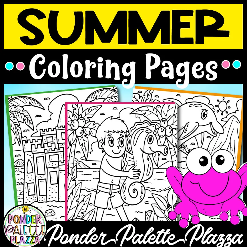 Summer Coloring Pages - Set 2 – cover