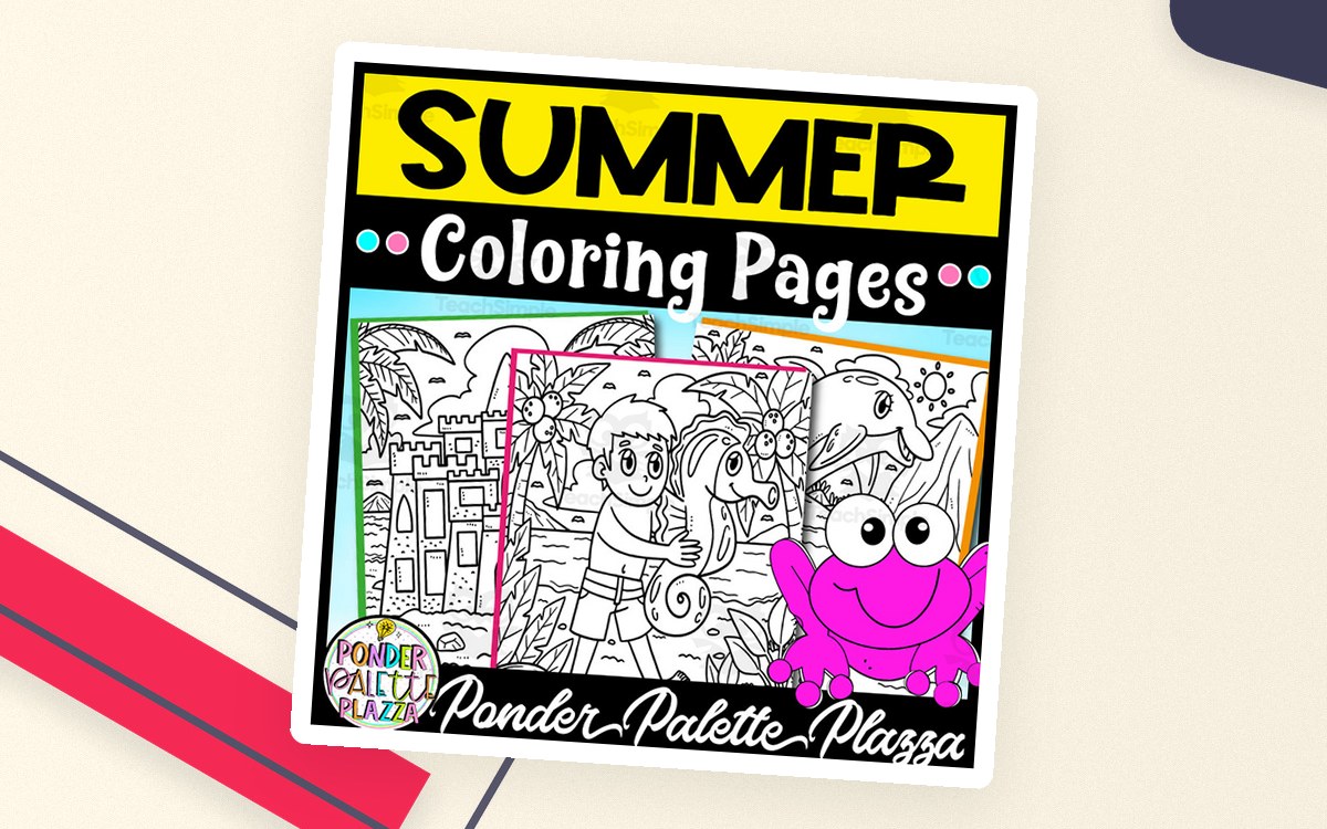 Summer Coloring Pages - Set 2 preview
