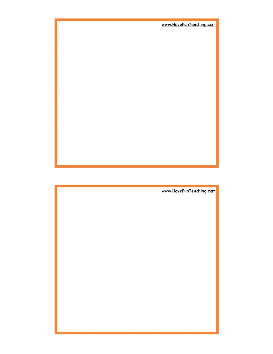 Two blank Sun fact cards for teachers to add customized facts based on class needs to the activity