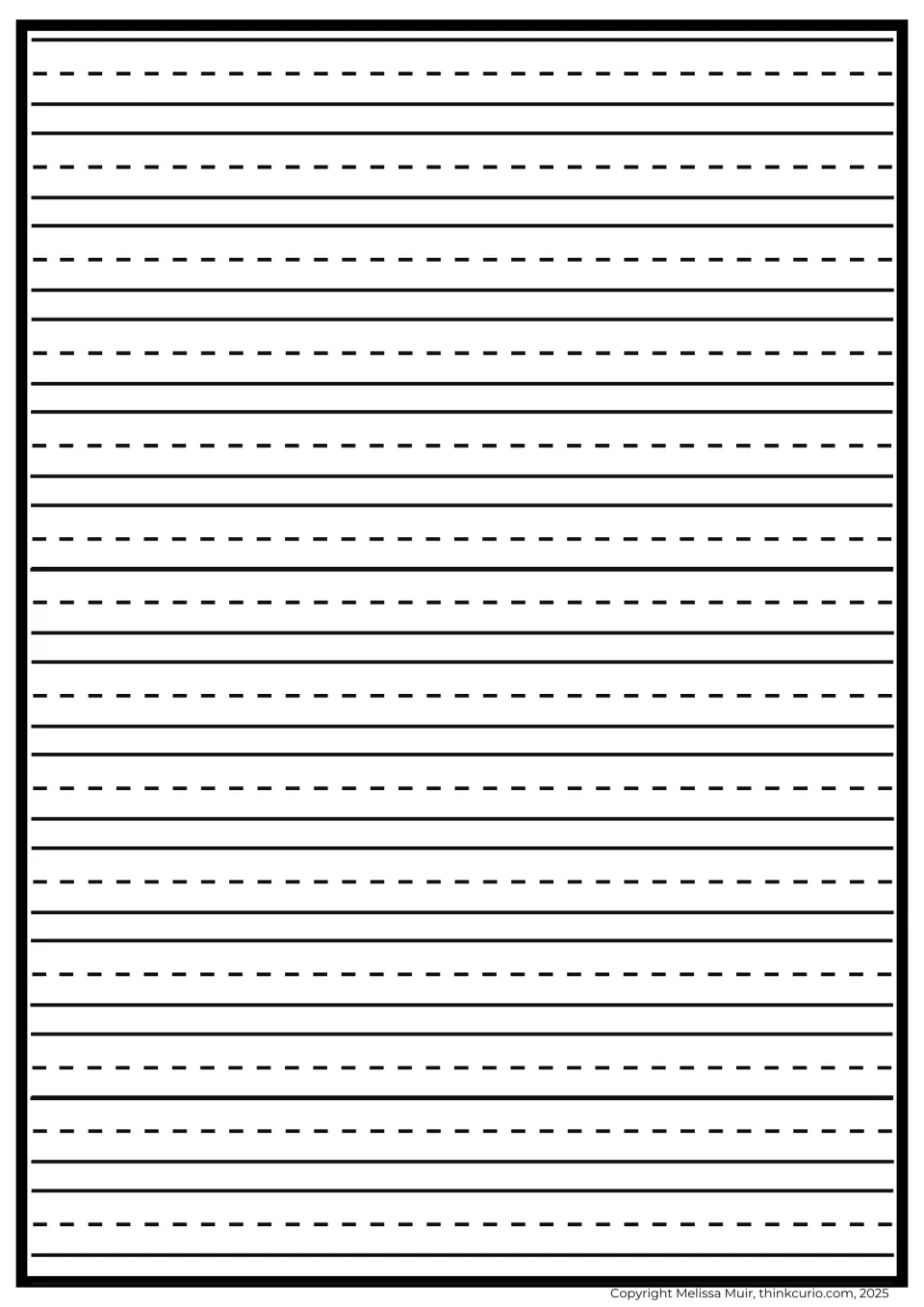 Extra handwriting space for the superhero sidekick story so students can continue drafting their tryout adventure at length