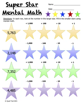 Superstar Math – Place Value + Mental Math Practice – sample page 3