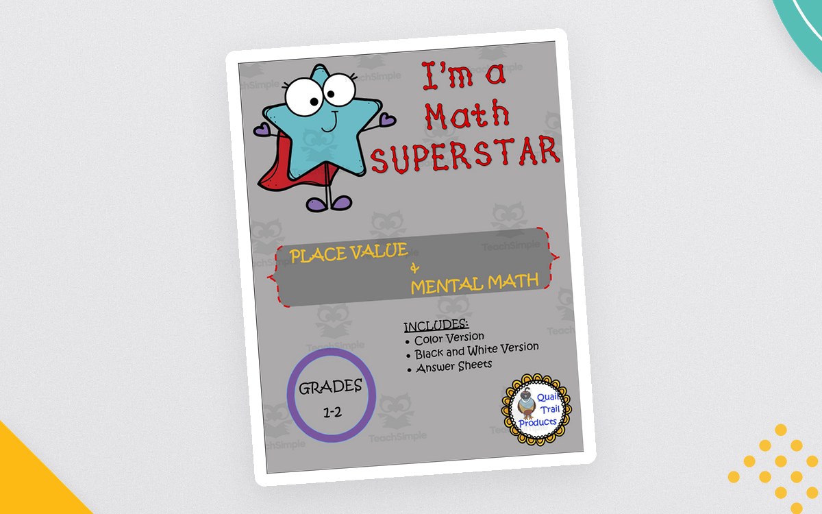 Superstar Math – Place Value + Mental Math Practice preview