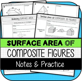 Surface Area of Composite 3D Figures NOTES & PRACTICE – cover