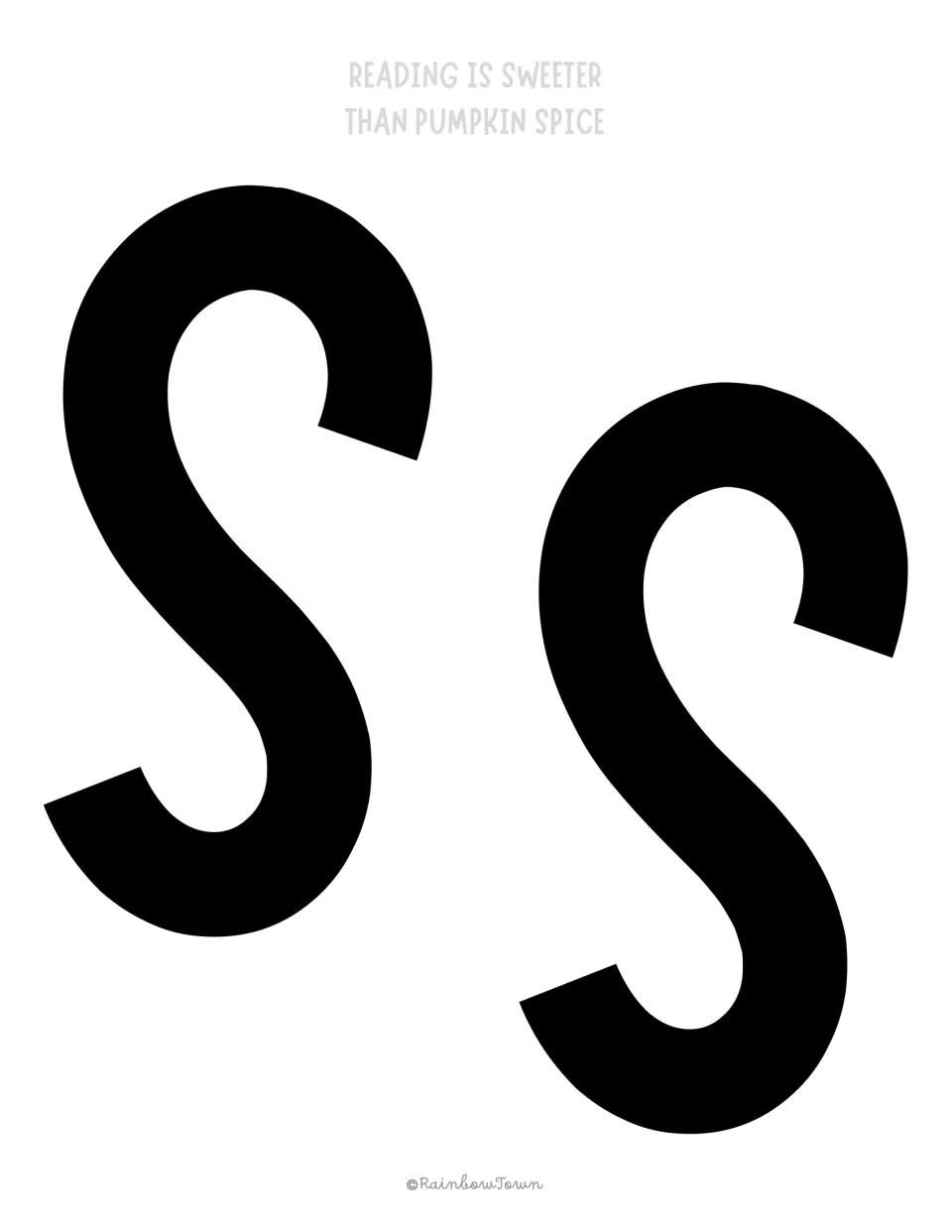 Bulletin board cut-out letters S and S finish IS and begin SWEETER in the kit's fall reading display message.