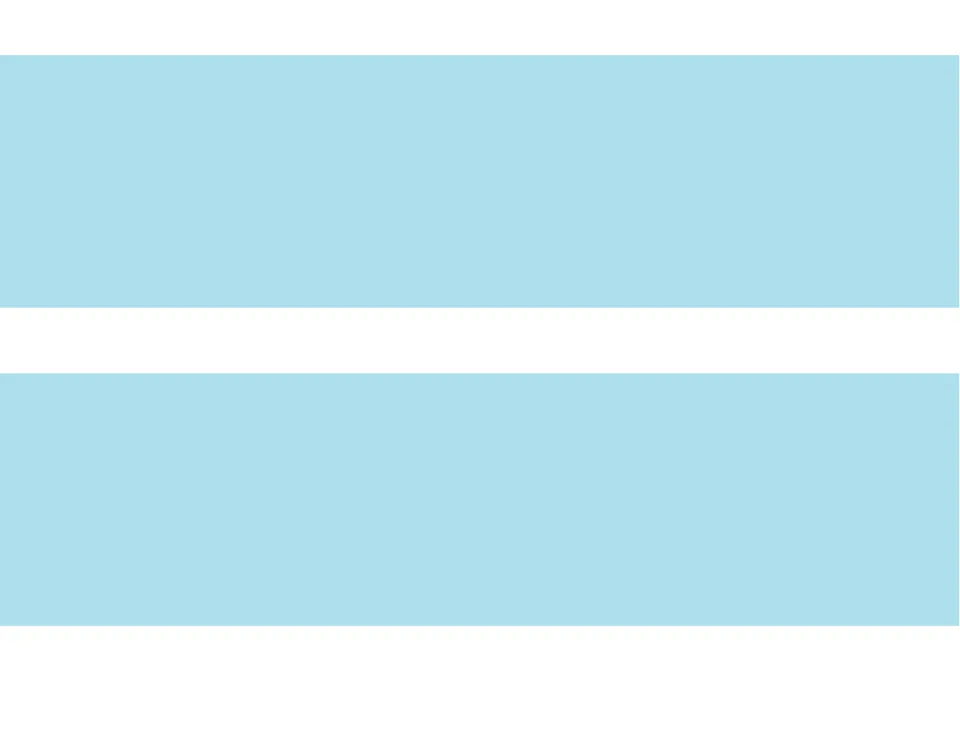 Two solid light blue bulletin board border strips, a coordinating option in the dessert classroom decor set