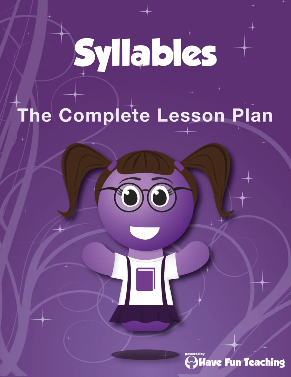 Cover of the syllables teaching packet, labeled 'Syllables' and 'The Complete Lesson Plan' by Have Fun Teaching