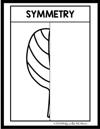 Symmetrical Fruits & Veggies | Art Worksheets for Kids – sample page 2
