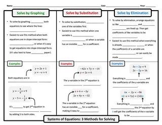 Systems of Equations Graphic Organizer Packet – preview 1