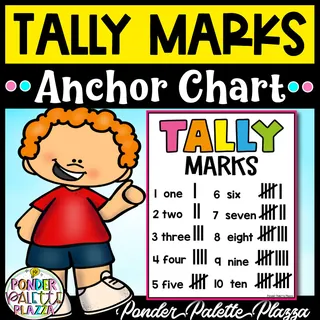 Tally Marks Anchor Chart - 1 to 10 – cover