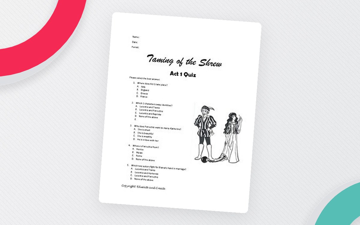 Taming of the Shrew Act 1 Quiz preview