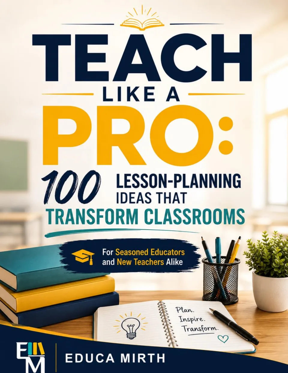 Cover of Teach Like a Pro: 100 Lesson-Planning Ideas That Transform Classrooms, for new and seasoned teachers