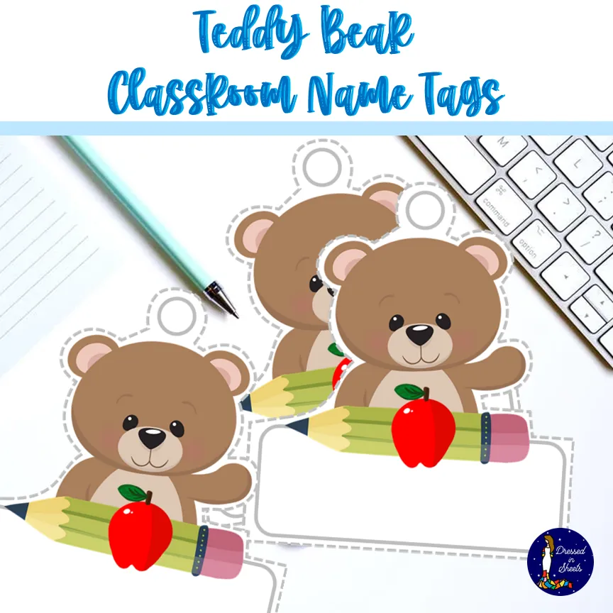 Teddy Bear Classroom Name Tags – cover