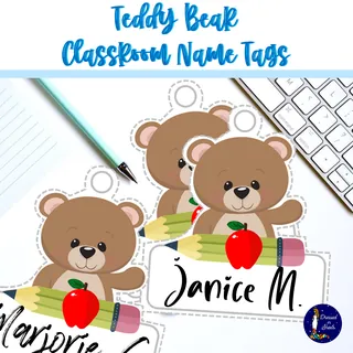 Teddy Bear Classroom Name Tags – preview