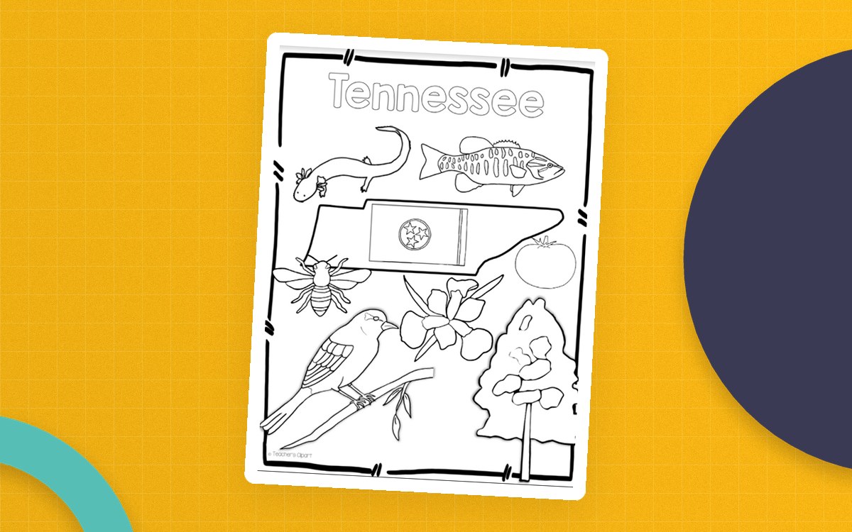 Tennessee State Symbols Clip Art cover.